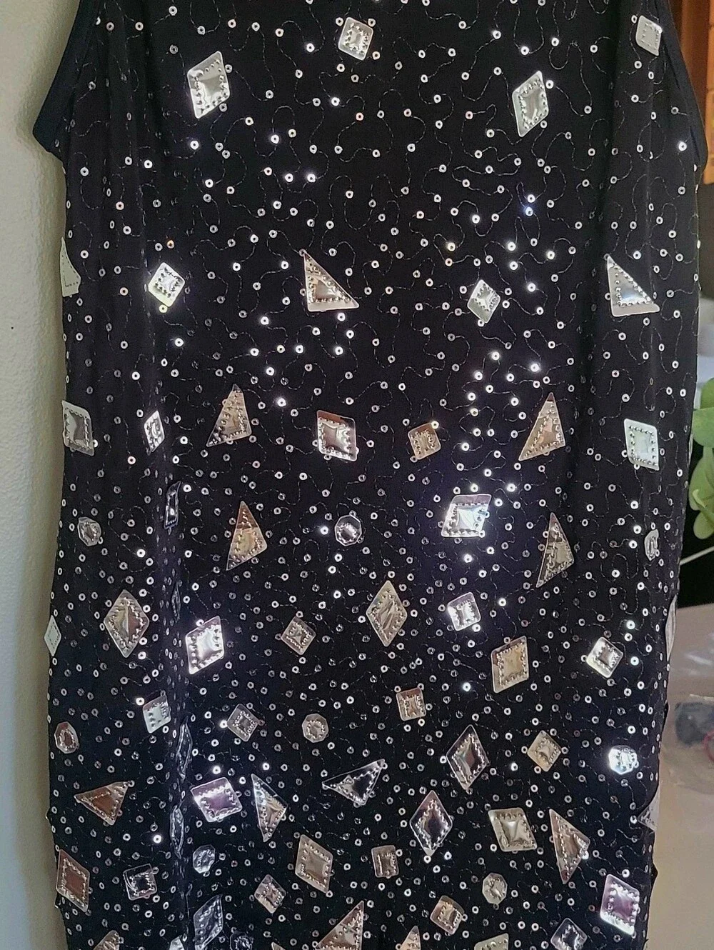 Girls Black Sequin Costume